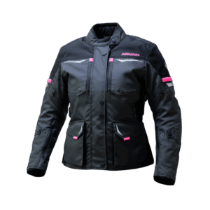 Chaqueta moto Armad Karen V mujer Negro Gris