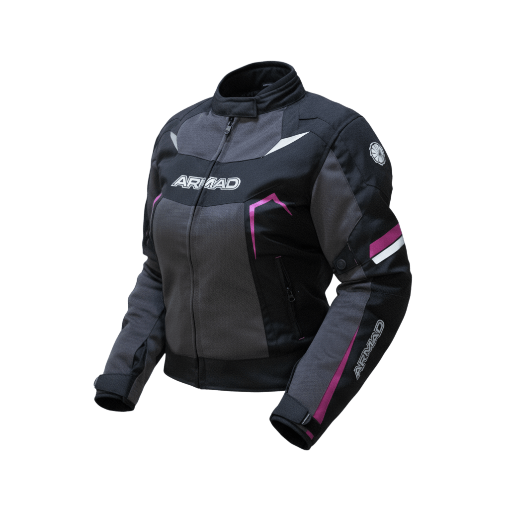 Chaqueta moto Armad 2042 Negro Gris mujer