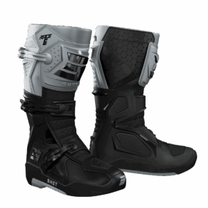 Botas moto Shot Race 6 Black Grey Chrome Motocross Enduro