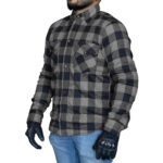 Camisa Leñadora para moto Armad Gear Field Gris con Protecciones