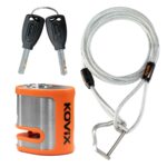 Candado disco moto Kovix KDS-001 con alarma 120DB + Cable Acero 180CM