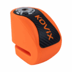 Candado disco moto Kovix KNN1 Naranjo Fluor Pin 6MM Aleacion Acero
