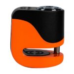 Candado disco moto Kovix con alarma KS6 Naranjo Fluor
