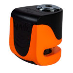 Candado disco moto Kovix con alarma KS6 Naranjo Fluor