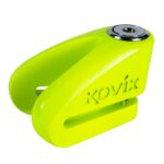 Candado disco moto Kovix KVZ1 Verde Fluor Pasador de 6MM
