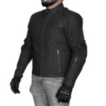 Chaqueta moto Armad Cuero D-matt Negro