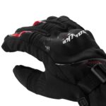 Guantes para moto Largos Madbike MAD65 con Protecciones Touch invierno Rojo
