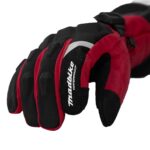 Guantes para moto Largos Madbike MAD68 con Protecciones Touch invierno Rojo