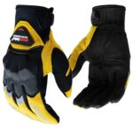 Guantes moto Madbike MAD20 con Protecciones Amarillo