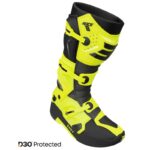 Botas moto Shot Race 8 Neon Yellow con D3O Motocross Enduro
