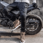 Pantalon moto Ones Again MJ02 Negro Tipo Jeans con Protecciones