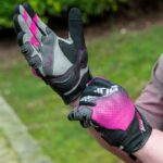 Guantes para moto Madmotor MT27 Rosa mujer Protecciones Touch